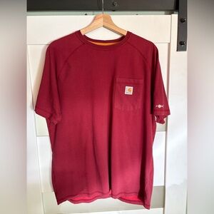 Carhartt Men's Red Pocket T-Shirt